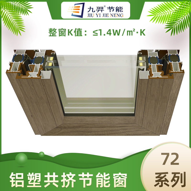 72系列铝塑共挤节能窗